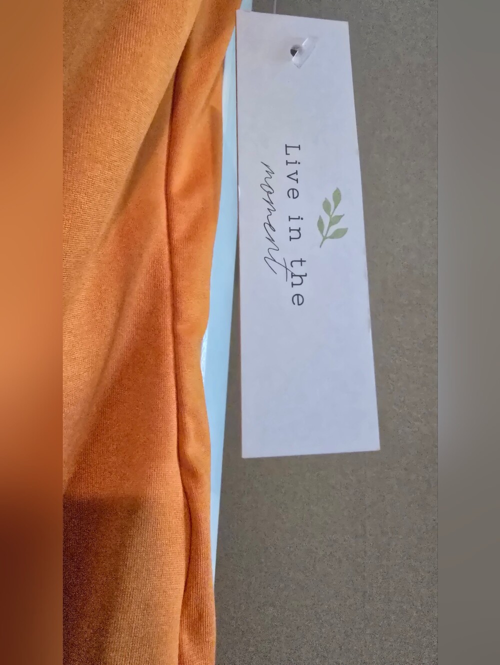NWT Orange scoopneck bodysuit - Picture 2 of 3